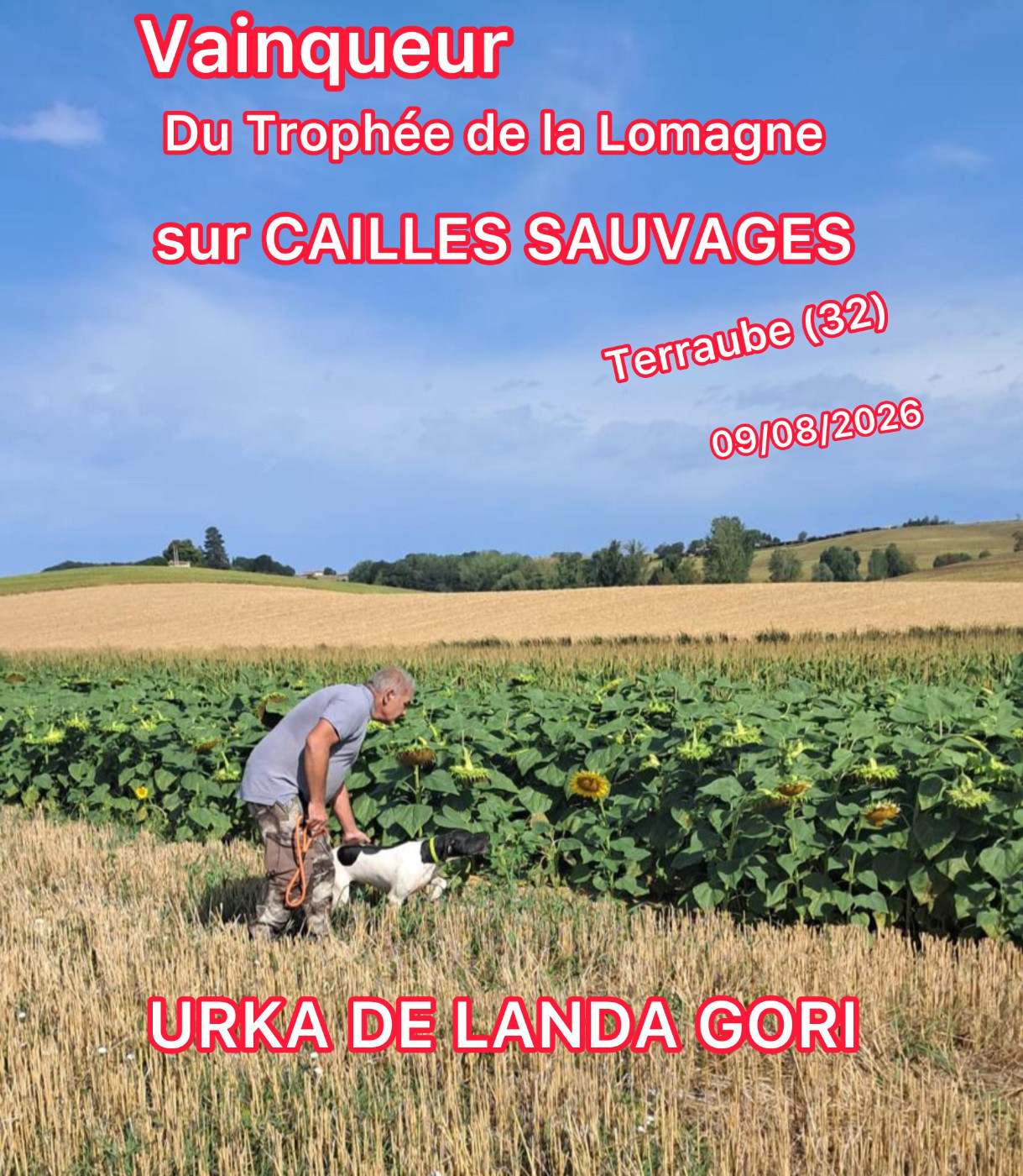 de landa gori - URKA DE LANDA GORI/VAINQUEUR TROPHEE DE LA LOMAGNE / SUR CAILLES SAUVAGES/