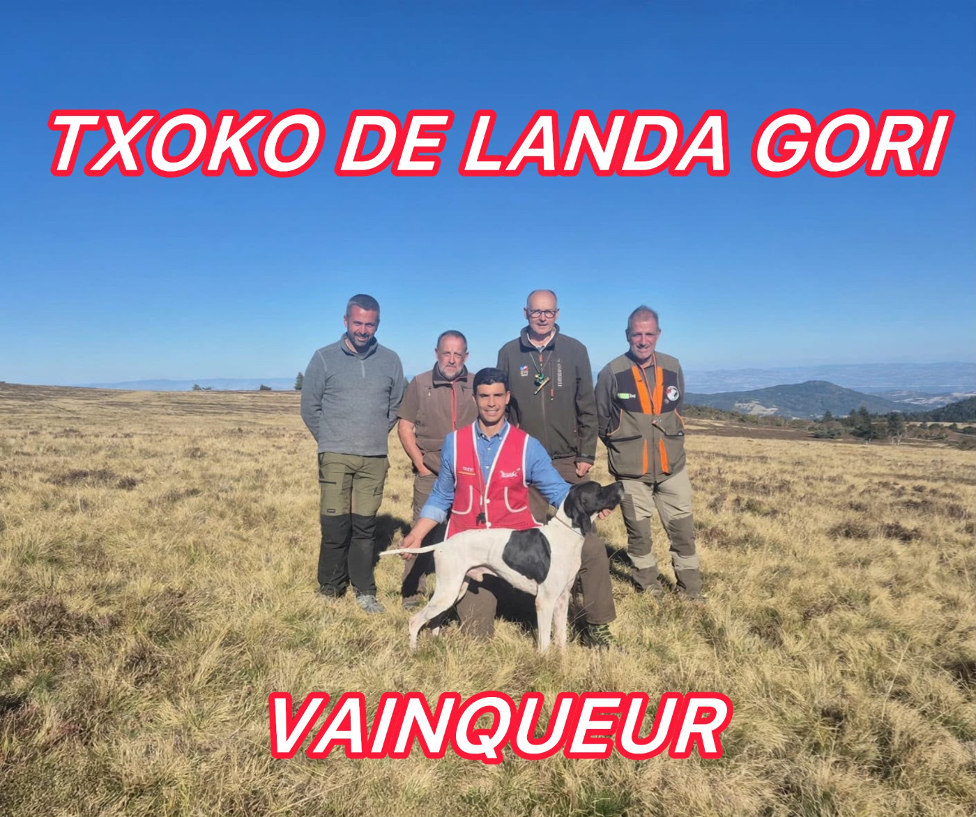 TXOKO DE LANDA GORI/FT Gibier tiré/CHALMAZEL/Vainqueur du barrage/MEILLEUR CHIEN BRITANNIQUE